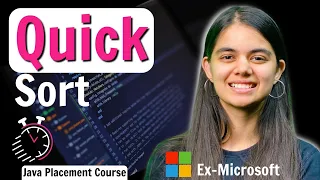 Quick Sort For Beginners Java Placement Course ApnaCollegeOfficial