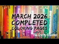 March 2026 Adult Coloring Completed Pages
