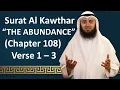 Download Lagu Tafseer | Gems From The Quran | 108 Al-Kawthar 1 - 3 | Mohammad AlNaqwi