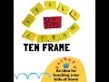 How to make a Ten Frame at home with A4 Paper