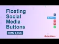 Floating Social Media Buttons Design - Social Media Sharing Buttons Design