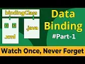 Data Binding android VM android in hindi Android tutorial for beginners 2022 Part-1