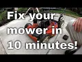 10-minute Lawn Mower Fuel Flow Fix