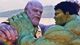 HULK desafiou o TITÃ LOUCO THANOS em uma batalha para impedir o UNIVERSO de ser totalmente APAGADO
