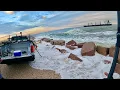Tidal Wave at the Texas City Dike This monster is why everyone fishes here S7 E52