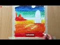 National Space Day Drawing with Oil Pastel- for Beginners | STEP-by-STEP #nationalspaceday