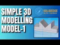 Simple 3D Modelling - Model 1 Learn Solid Edge in Kannada English CAD for Beginners