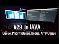 In java more about Queue PriorityQueue Deque ArrayDeque with example