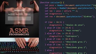 ASMR Programming - Body Mass Index Calculator BMI in HTML CSS and JS Calculadora IMC