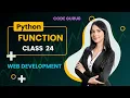 Day 24 Function in Python Function and How Function Work in Python Hindi Python for beginners