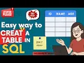 SQL DDL Commands Create Table in SQL Step by Step Tutorial for Beginners