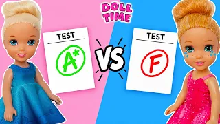 Elsie and Annie Nervous Student vs Confident Student at School