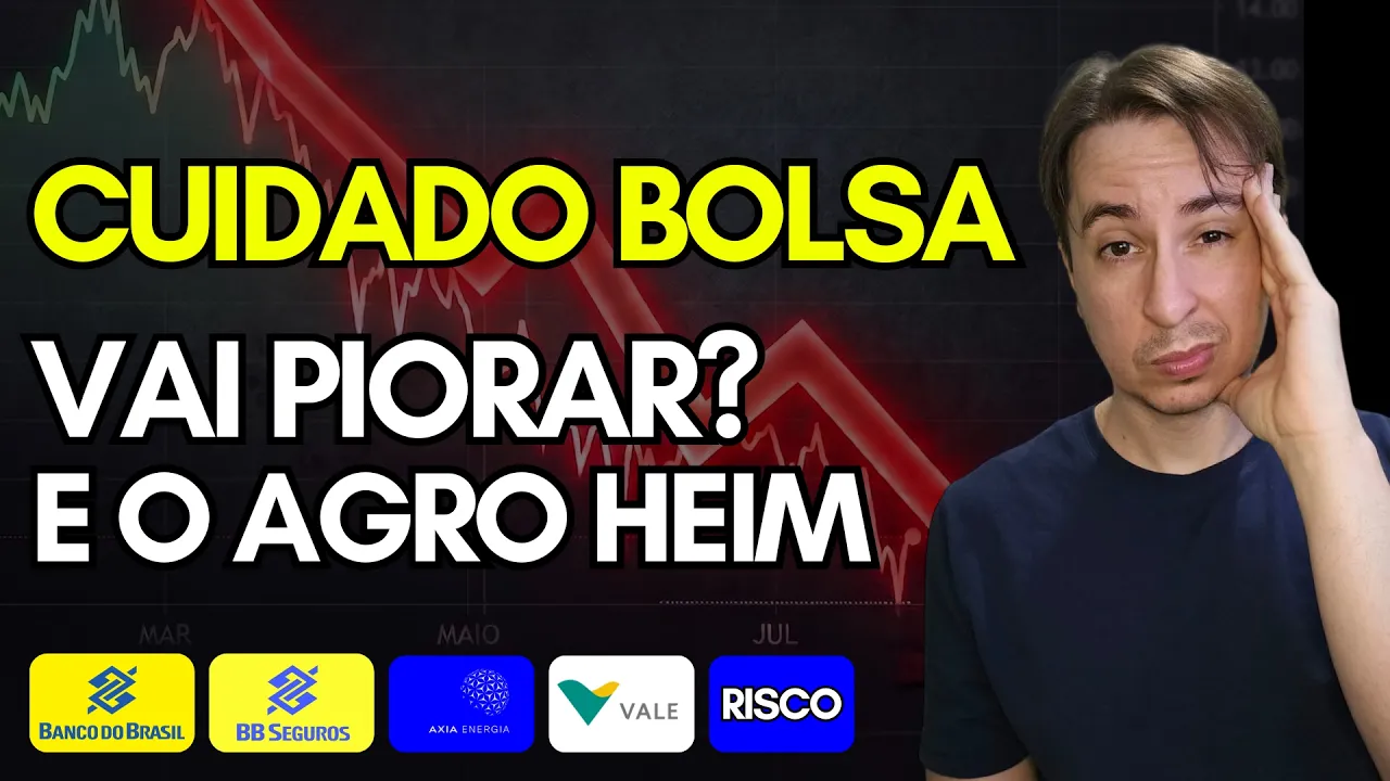 Bolsa vai Cair Mais e Dólar Disparar? Melhor Diversificar... Agro vai sofrer mais (bbas3 bbse3)