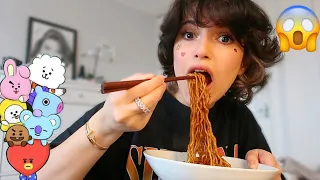 اكلت اكل كوري لمدة اسبوع كامل مرضت 