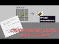 Custom Crafting Recipes Tutorial for Minecraft 1 13 Data Pack Tutorial Easy New Recipes