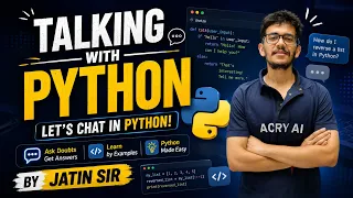 Talking with Users in Python Build Your First Chat Program
