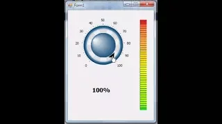 How to create control with knob in visual basic