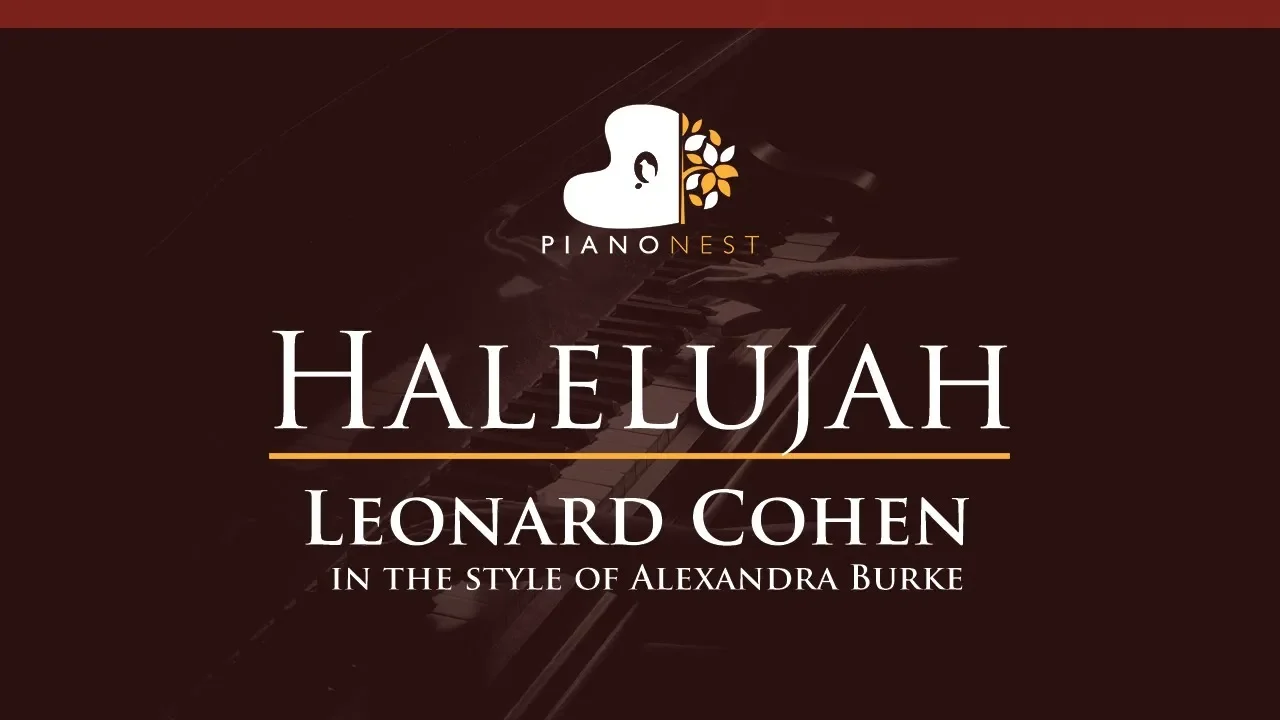 Halelujah - Leonard Cohen, in the style of Alexandra Burke - HIGHER Key Piano Karaoke Instrumental