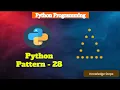 28 Hollow Pyramid Star Pattern in Python Star Pattern Python Pattern Programs
