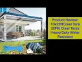 Product Review 10x20ftClear Tarp 20Mil Clear Tarps Heavy Duty Water Resistant