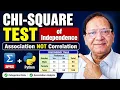 Chi-Square Test of Independence Explained SPSS Python Association vs Correlation