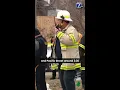 Omaha police Vehicles stuck in sinkhole after road collapsed