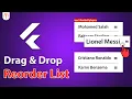 Flutter Tutorial - ReorderableListView 2022 by Drag and Drop