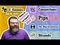 NYT Connections Pips Mini Crossword and Strands Oct 24 2025