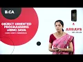 DAY 12 OBJECT ORIENTED PROGRAMMING USING JAVA II SEM B CA ARRAYS L12
