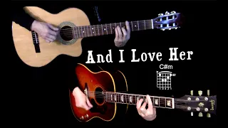 Download And I Love Her - Lead and Rhythm Cover - Isolated Guitars MP3