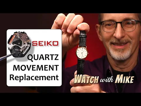 Download MP3 Replacing a Quartz Movement in a Wristwatch  |  1980's Seiko Dress Watch