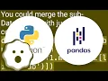 Python Pandas merge only certain columns