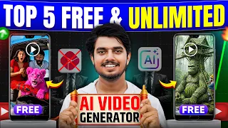 top 5 free unlimited ai video generator ai video kaise banaye free mein text to video ai 2026
