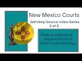 Self-Help Divorce Series Part 2 of 5 Divorce Paperwork - Required Forms in Divorce Proceedings