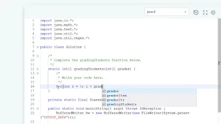 Hackerrank Grading Students Java problem solving array