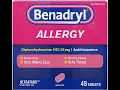 Benadryl Allergy Diphenhydramine Tablets