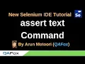 New Selenium IDE - Part 26