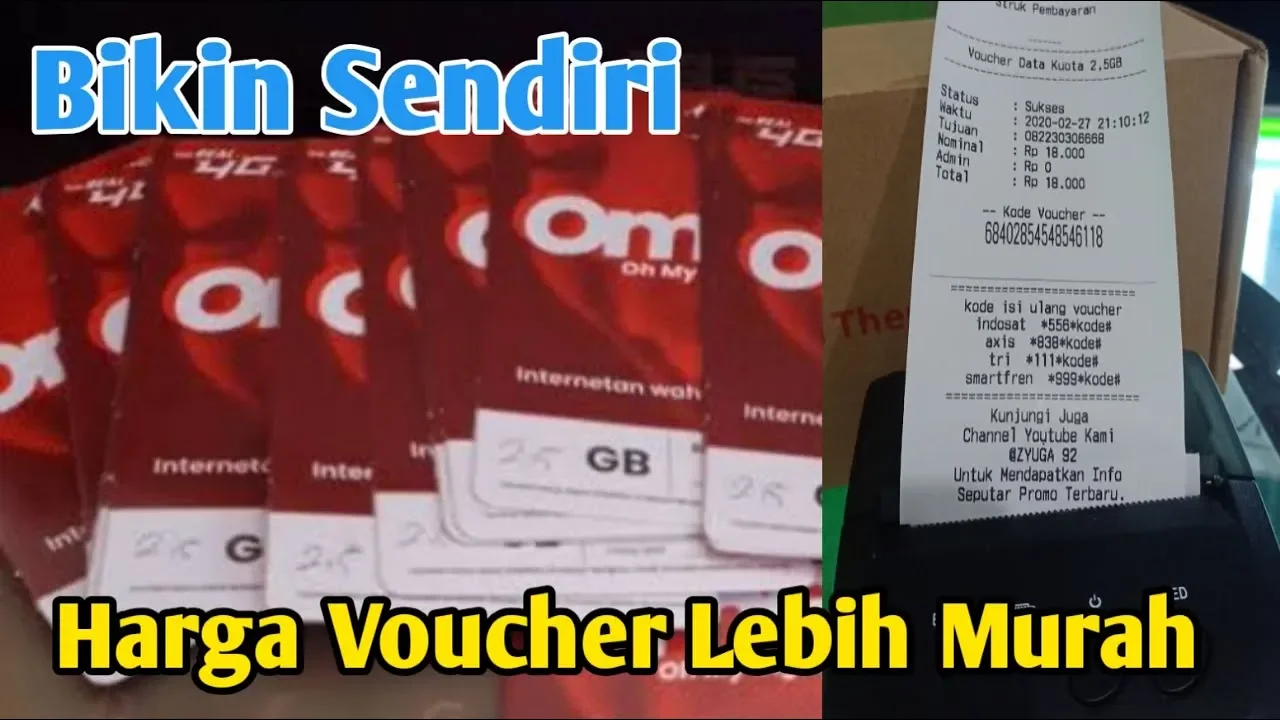 Keuntungan jual kartu perdana dan voucher kuota || Usaha konter || Konter