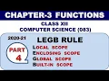 LEGB RULE OF PYTHON scope of variable in python variable Scope Class XII CS Function LEGB