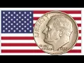 USA 1957 One Dime Coin Roosevelt Dime 900 Silver Coin