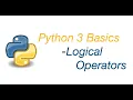 Python 3 Basics Logical Operators