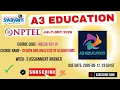 NPTEL Design and Analysis of Algorithms Week 3 Assignment Answers noc26-cs110 IIT Madras