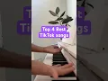 Top 4 BEST TikTok songs on piano 🤔 #piano #shorts #tiktok