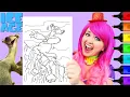 Coloring Ice Age Sid Markers