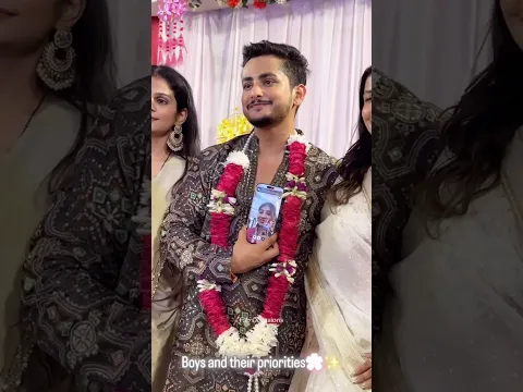 Bride Joined His Wedding Function Through Video Call | Couple Goals | Husband Wife | Romantic Moment
