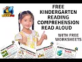 FREE Kindergarten Reading Comprehension Worksheets Read Along and Short Stories
