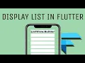 Flutter Tutorial - 19 Building views using ListView builder Flutter Tutorial For Beginners