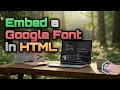 Embed a Google Font in and Montserrat