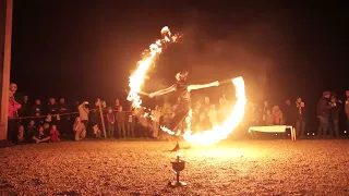 Karina Flow Fire Show Harvest Moon Festival 
