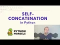 Self concatenation in Python